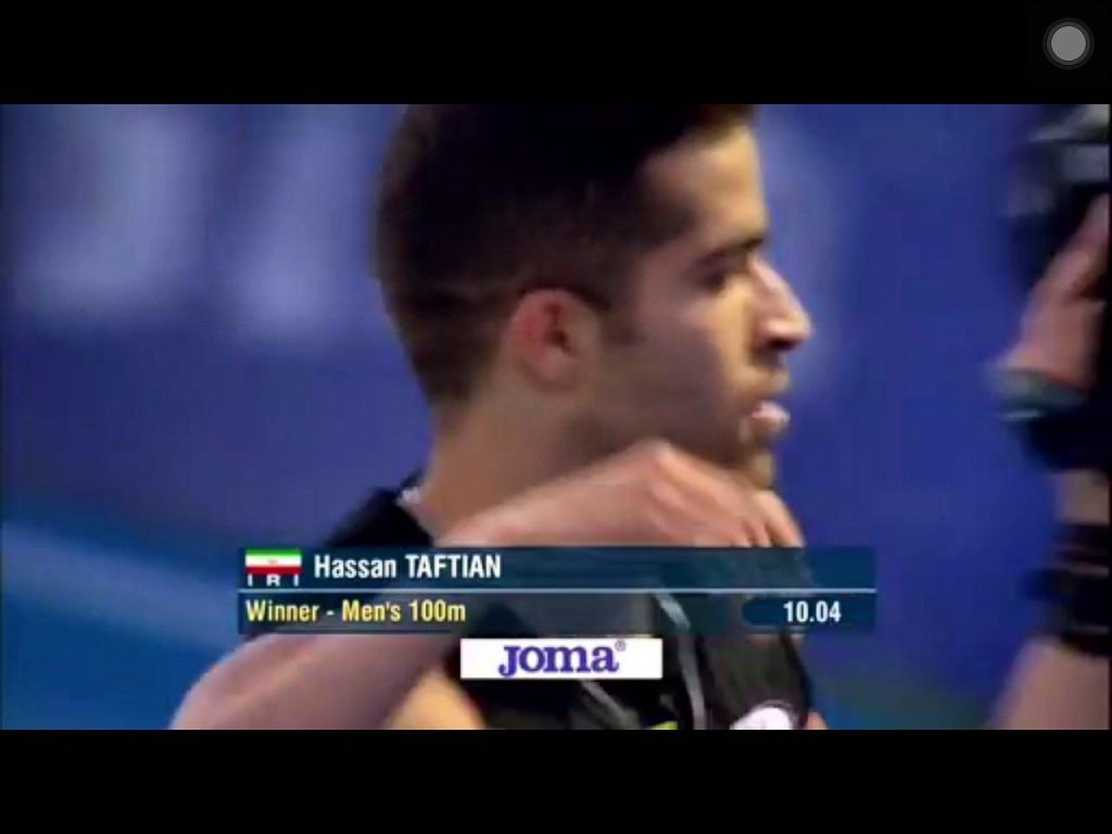 حسن تفتیان رکورد ۱۰۰ متر ایران را زد و قهرمان رقابت های مادرید شد