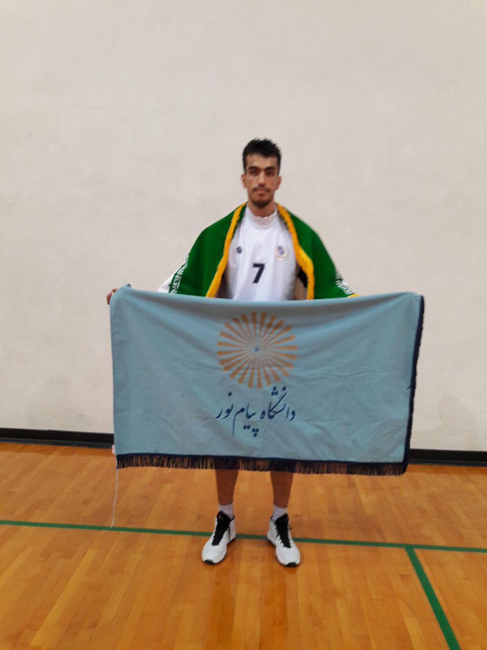 ابراهیم بیگی در مسابقات دانکینگ بسکتبال،  قهرمان دانشجویان آسیا شد