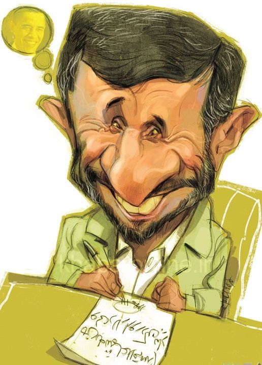 کاریکاتور / احمدی‌نژاد اوباما را تهدید کرد!