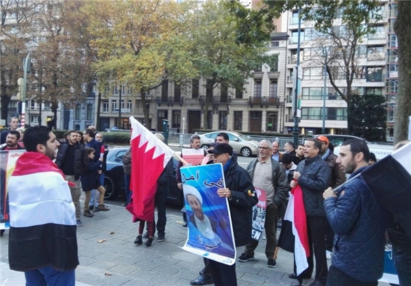 تظاهرات مقابل سفارت عربستان سعودی (+تصاویر)