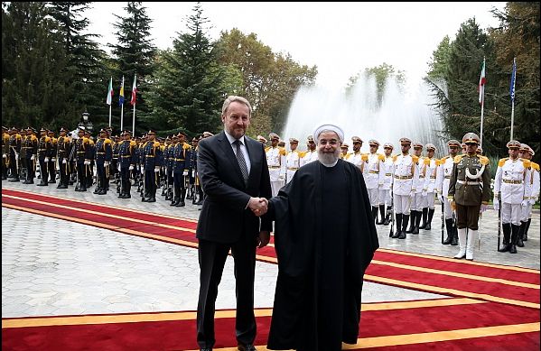 استقبال رسمی دکتر روحانی از رییس شورای ریاست جمهوری بوسنی و هرزگوین