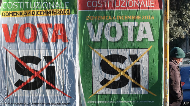 رفراندوم برای تغییر قانون اساسی در ایتالیا