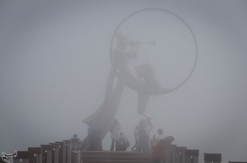 مه گرفتگی در جزیره کیش + تصاویر