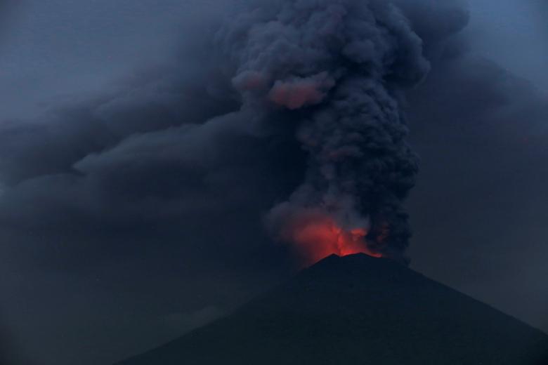 آتشفشان بالی در بالاترین درجه ی هشدار
