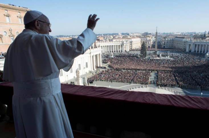 پیام کریسمس پاپ: خاورمیانه به مذاکرات دو دولت نیاز دارد
