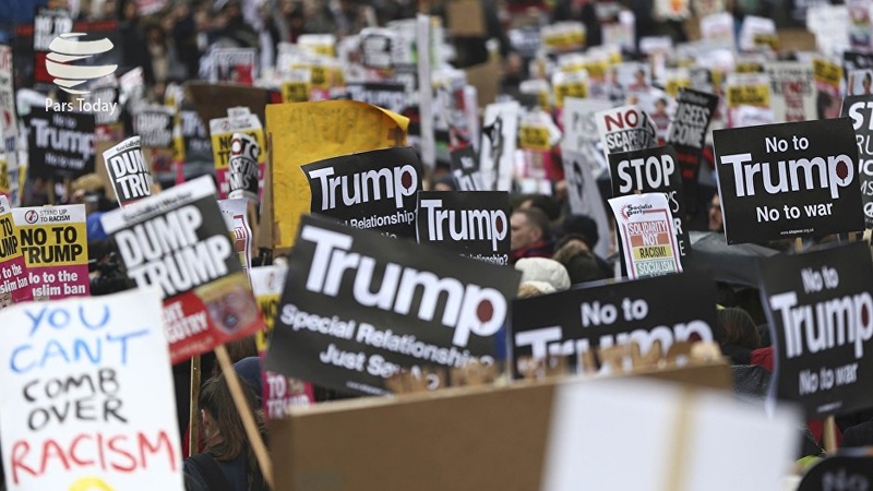 تضاهرات صدها هزار آمریکایی بر ضد ترامپ