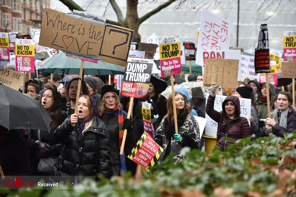 لندن آماده نمایش بزرگ ترین حرکت اعتراضی علیه رئیس جمهور آمریکا