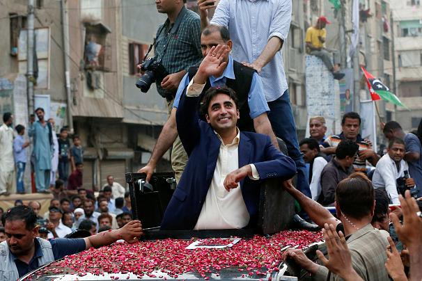 ورود پسر ۲۹ ساله بی‌نظیر بوتو به صحنه سیاست پاکستان