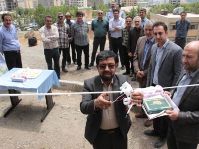 افتتاح خط لوله انتقال آب فضای سبز سازمان مرکزی دانشگاه پیام نور